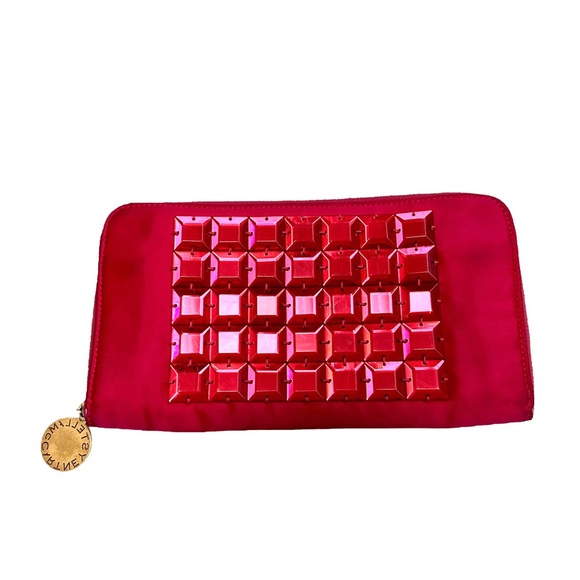 Stella McCartney Hot Pink Jeweled Clutch - Picture 1 of 12